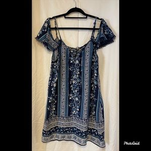 Paisley Summer Dress Off Shoulder Style